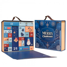 Folding Blind Box Christmas Advent Calendar Surprise Toy Cosmetic Gift Box One-piece Blue Illustration Special Paper Craft