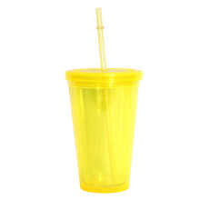 Spülmaschinenfester, wiederverwendbarer Acrylbecher mit stilvollem Design, doppelwandig für isolierte Getränke, BPA-freies Material für sicheren