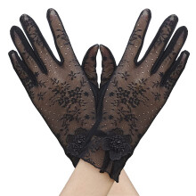 Atmungsaktive Spitzenhandschuhe für Damen, elegantes Design, rutschfeste Handschuhe für Outdoor-Aktivitäten, modische Handschuhe mit Sonnenschutz,
