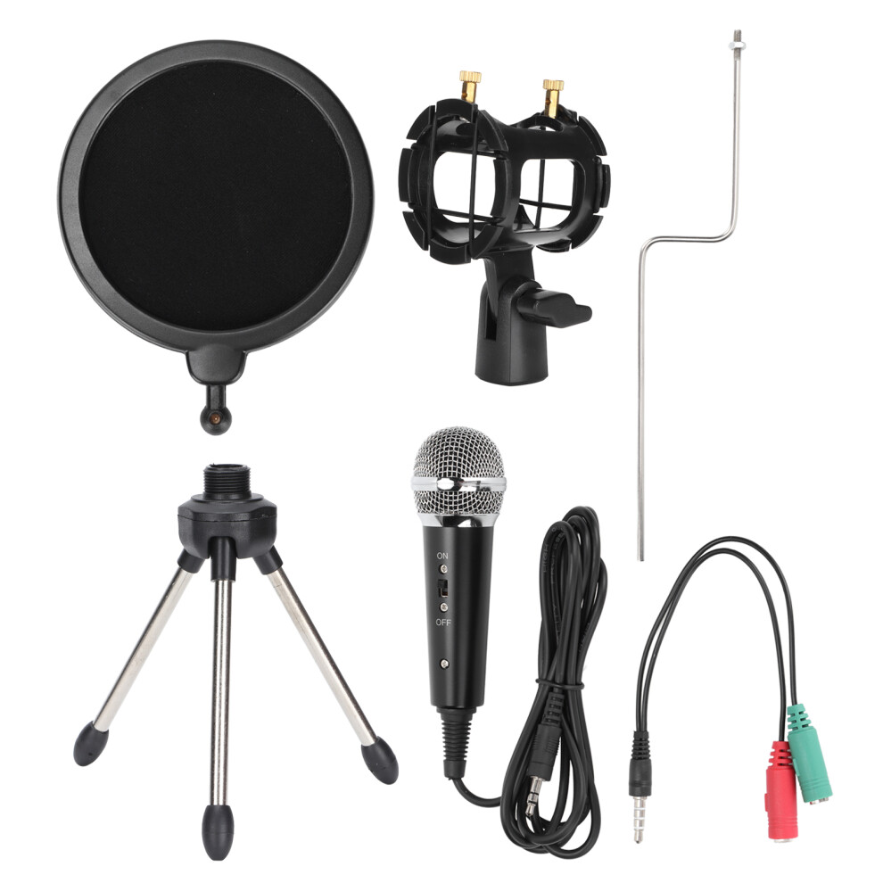 Condenser Microphone For Computer,Plug And Play 3.5Mm Recording Mic With Dual Layer Filter And Shock Mount, Good Quality, Good Quality, Good Quality 9420858945642