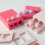 Dense Oven Bake Clay Sphere Press Cast Set-Red 4x6x8mm 6