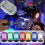 (2Pack) High Brightness Wireless Led Strobe Light, 7 Colors Rechargeable Flashing Lights 3
