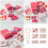 Dense Oven Bake Clay Sphere Press Cast Set-Red 4x6x8mm 2