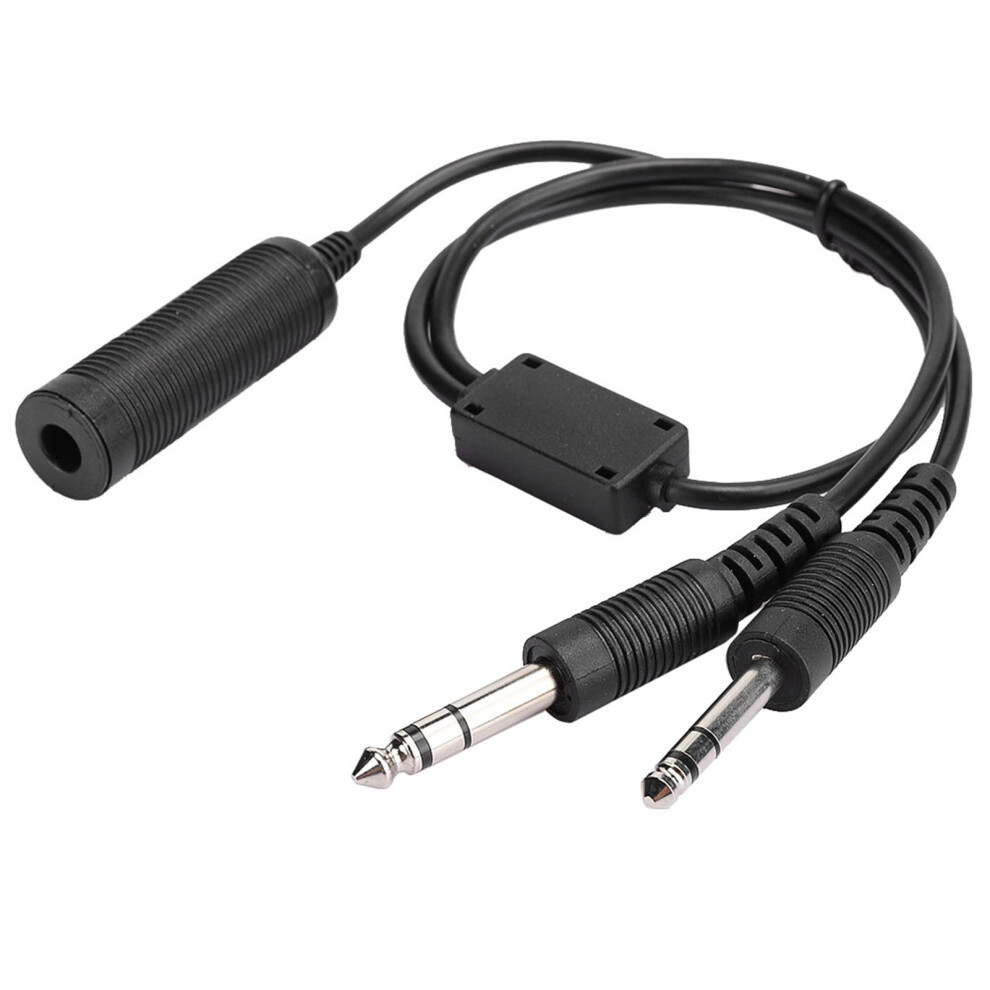 Dual Plugs Adapter For Helicopter Headset Converts To General Aviation Plug Crystal Clear Transmissions Product Engineered Quality Molded Connectors 9420858156499