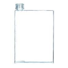 Auslaufsichere, schlanke Wasserflasche, praktisch zum Mitnehmen, robuste Flasche, wiederverwendbar und recycelbar, vielseitig einsetzbar,