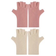 Duurzame, gemakkelijk te reinigen handschoenen met UPF50+ bescherming, gemaakt van een materiaal met kasjmierlook, voorzien van 360 thermische