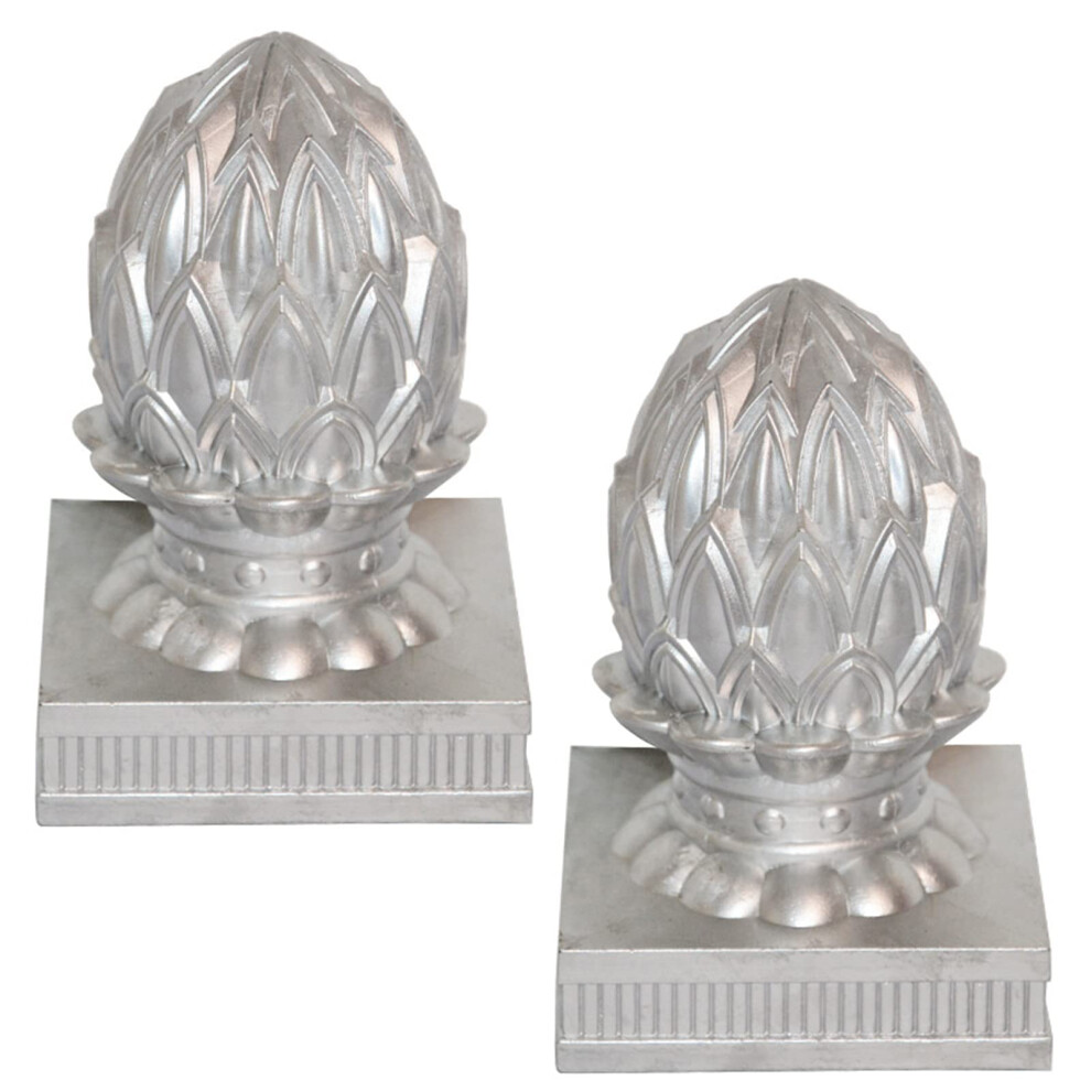 Pressed Post Caps, 2 Pieces, Aluminum For 3X3/4X4/5X5 Inch Fence Posts, 100X100mm 9119770790057