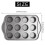 12 Cavity Mini Cheesecake Pan with 12 Pieces Removable Bottom 4