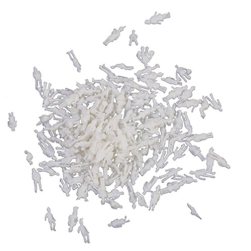 Model People Figures Scale 1:200 Approx.200Pcs White Assorted Style 1