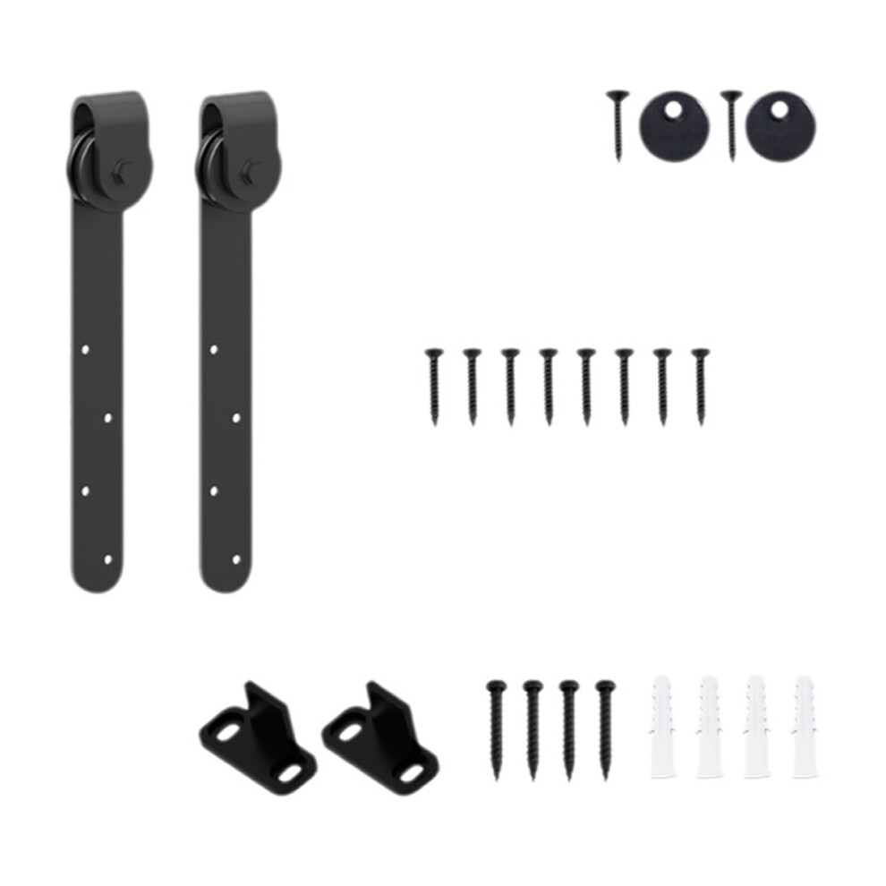 Sliding Cabinet Door Roller System, Mini Barn Door Hardware Kit Cabinet Door Guide And Roller Durable Materials For Home Projects Smooth Quiet Operati 9198585335844