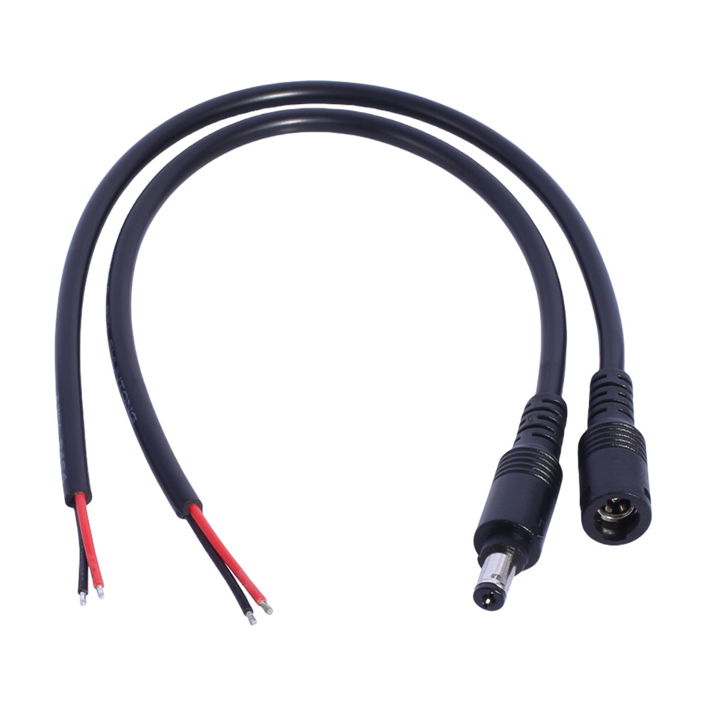 30Cm 5.5X2.1mm Power Connectors Cable With-Male And Female 7709000252350