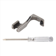 Pied presseur réglable pour fermeture éclair invisible, unilatéral pour machine à coudre industrielle à point noué à une aiguille