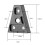Easy To Use V Mount Battery Connection Plate for-Black 4
