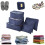 Set di 6 cubi organizer multicolore, organizer da viaggio dal design versatile, leggeri e riutilizzabili per risparmiare spazio, il materiale 4