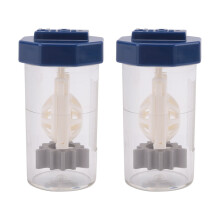 3 Pieces Hydrogen Peroxide Contact Lens Case Cleaner, Eye Scleral Stiff Clip Washer Machine, Portable