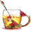 Κούπα τσαγιού Red Rose Butterfly, χωρητικότητας 320ml, γυαλί χωρίς μόλυβδο, κομψή και 1
