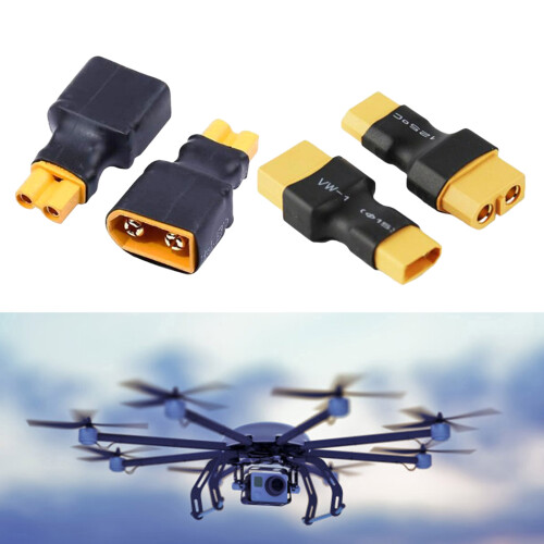 4PCS XT30 To XT60 Plug Adapter For FPV Drones Power Distribution 1