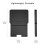 Compact Storage Holder Bracket for NSL/NSO Phones Equipped-Blue 3