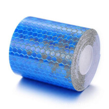 (1pcs Blue) Reflective Tape 3m X 50 Mm Waterproof Reflector Warning Stickers High Intensity Self Adhesive Safety Tape Tw