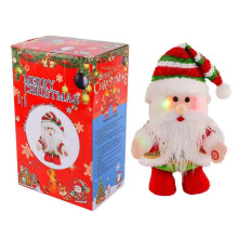 Singing Dancing Santa Claus Christmas with Light Interactive Xmas Statue Fun Gift for Kids Adults