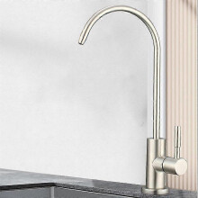 (silver) Kitchen Faucets 1/4"direct Drinking Tap For Kitchen Water Filter Tap Anti-osmosis Purifier Sus 304 Steel Sink Tap Tw