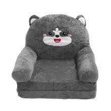 Silla infantil cómoda de espuma con funda de felpa suave, plegable, convertible 2 en 1, sofá y tumbona, asiento cómodo para dormitorio infantil o