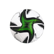 Soccer Ball Size 5 League Match Essential With Soft PVC Cover For Training Green