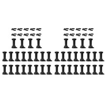 40Pcs Furniture Feet Adjustable Cupboard Foot Leg Unit Cabinet Legs with Kick Board Clips for Kitchen Bathroom