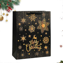 (B) Holiday Bags Christmas Foldable Reusable Party Favors Festival Goodie Bags With Handle For Candy Goodie Grocery Pastries-B