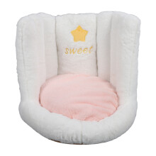 Kawaii-Stuhlkissen in Tierform aus Plüschsamt mit Lendenwirbelstütze, rutschfestem Design, vielseitig einsetzbar im Büro und zu Hause