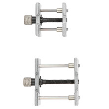 Suporte de metal para mecanismo de relógio, grampo reversível para mecanismo de relógio com design ajustável para reparo preciso de relógios,