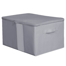 Garderobeoppbevaring, pustende oppbevaringsbeholdere i bomullslerret med solid glidelås, klart vindu for stor kapasitet, luktfritt materiale for