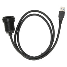 Cábla Síneadh USB Sruthlaithe le haghaidh Painéal Gluaisteáin, Cábla Síneadh Painéal Uiscedhíonach USB3.0AUX Dé-Uiscedhíonach le Solas LED,