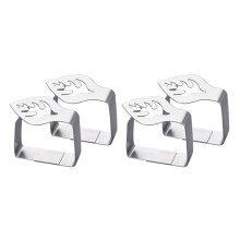Supporti per tovaglie da picnic, clip per tavoli da pranzo all'aperto, morsetti decorativi resistenti, morsetto per tovaglia regolabile in acciaio