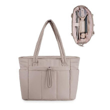 (3) Tote Bags Packet Pouch Women's Portable Shoulder Handbags with Cup Holder Laptop Compartment Travel Work Camping Equipment