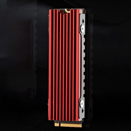 2X Ψύκτρα M.2 2280 NVMe SSD Ψύκτρα με Θερμική Απαγωγή Αλουμινίου για M2 SSD Κόκκινο 1