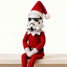 (2) NEW Tormtrooper Star Wars Elf Doll Anime Plush Toy Figures Stocking Stuffer Shelf Accessories Xmas Decoration Craft Ornament