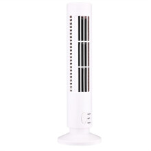 New USB Tower Fan Bladeless Electric Mini Vertical Air Conditioner, Standing White