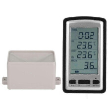 Wireless Rain Meter Gauge Weather Station Indoor/outdoor Temperature Recorder Edition 0725