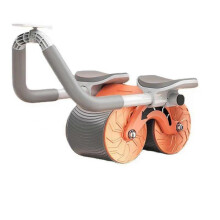 (orange) Abdominal Roller Automatic Rebound Training Abdominal Muscle Artifact Exercise Fitness Equipment Household Tw