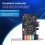 Κάρτα ήχου PCIe 5.1, στερεοφωνικός ήχος PCI Express Surround 3D με τσιπ PC CMI8738 υψηλής απόδοσης 6
