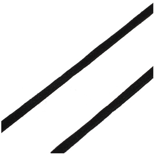 18m Suede Leather String Ribbon Cord 2mm Black DIY Deco 1