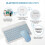 10 Inch Bluetooth Keyboard Rechargeable Ultra-Slim Wireless Mouse Set for Android Windows Tablet IPhone IPad E 5