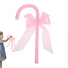 Cosplay Cane christmas Walking Bowknot Cane Prop Stick Stage Performance Prop Decor for School Dress Up