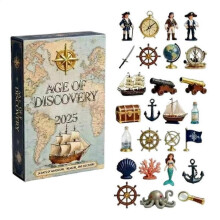 Christmas Advent Calendar 2025 2D Acrylic Maritime Adventure Themed Pendant 24 Days Countdown Ornaments for Kids Gifts