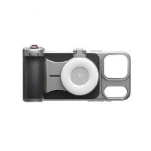 (A) TELESIN Master Phone Camera Grip for 17 Pro with Remote Shutter Handheld Mount Handheld Photography Accessories with Fill Light