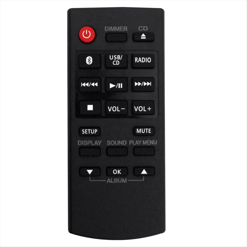 N2qayb000984 Replaced Remote For Panasonic Cd Stereo Sub Sa-Pm250 Sc-Pm250 Sc-Pm600 Sc-Ux104 Sc-Hc200 Sb-Ux100 4852940112314
