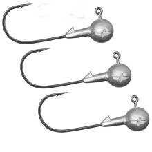 Musaga Jig Hooks Classic 2/0, Pack of 3, Grams: 3g, 5g, 7g, 8.5g, 10g, 12g, 15g Jig Jig Head Jig Head Jig Hook Lead Head Single Hook 10 g