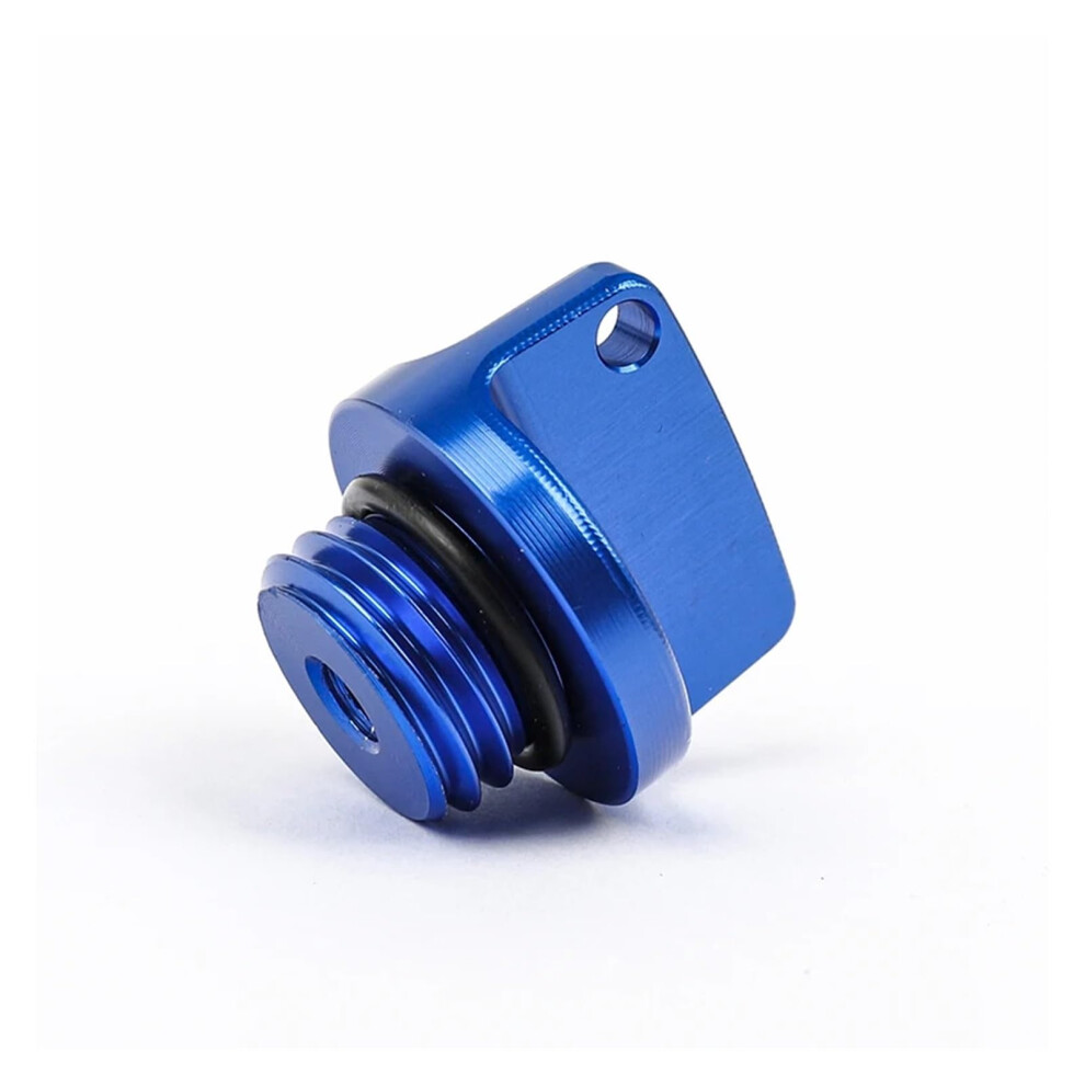 Motorcycle Engine Oil Filler Cap M20x2.5 Cnc Aluminum For Ninja With Safety Wire Blue 9001264080600