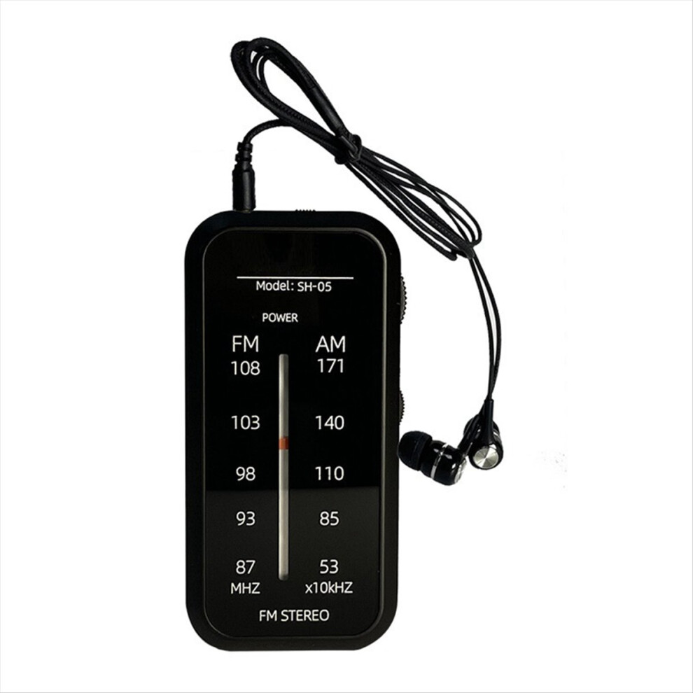 Mini Radio Portable Walkman Radios Am Fm Hand Stereo Fm87-108Mhz Mp3 Music Player With Headphones 4852940113236